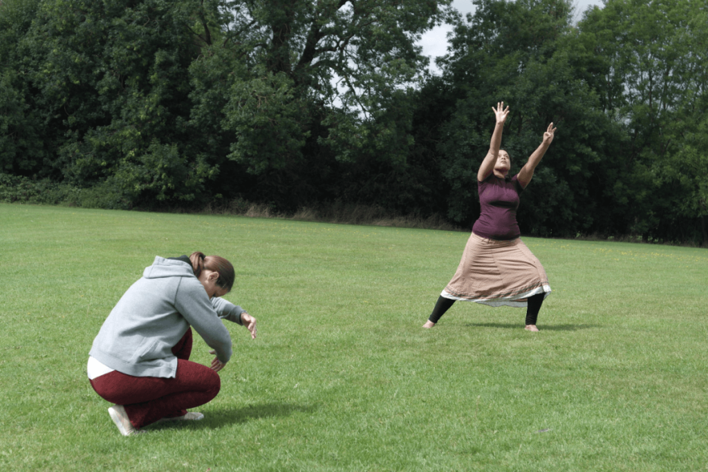 Speed, size and shape explored through worship dance choreography.