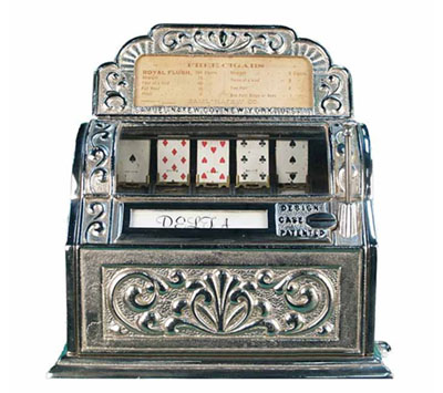 Poker card machines from 1891
