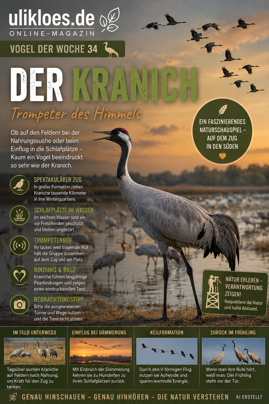 Vogel der Woche 34 - der Kranich