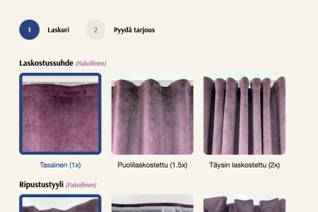 Verhojen Ompelun Hinta-laskuri Helsinki