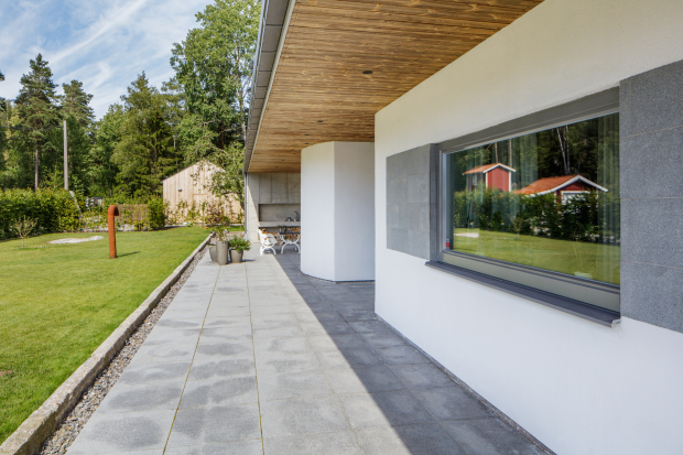 Villa med sadeltak