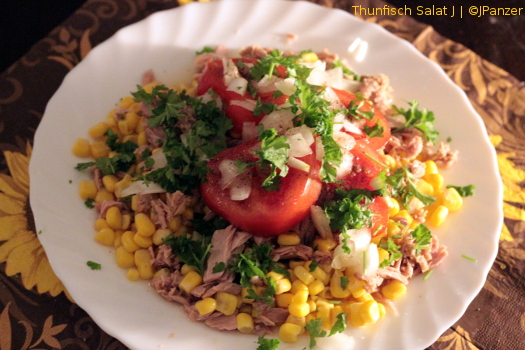 Thunfisch Salat --- Salat, lecker Nachspeise