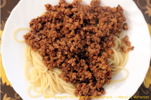 Bio - Spagetti Bolognese mit Sojahack