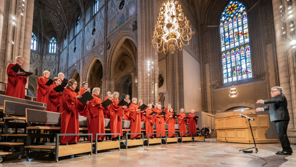 Bilden visar Domkyrkokören