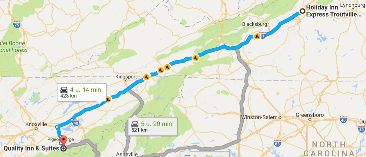 troutville-gatlinburg