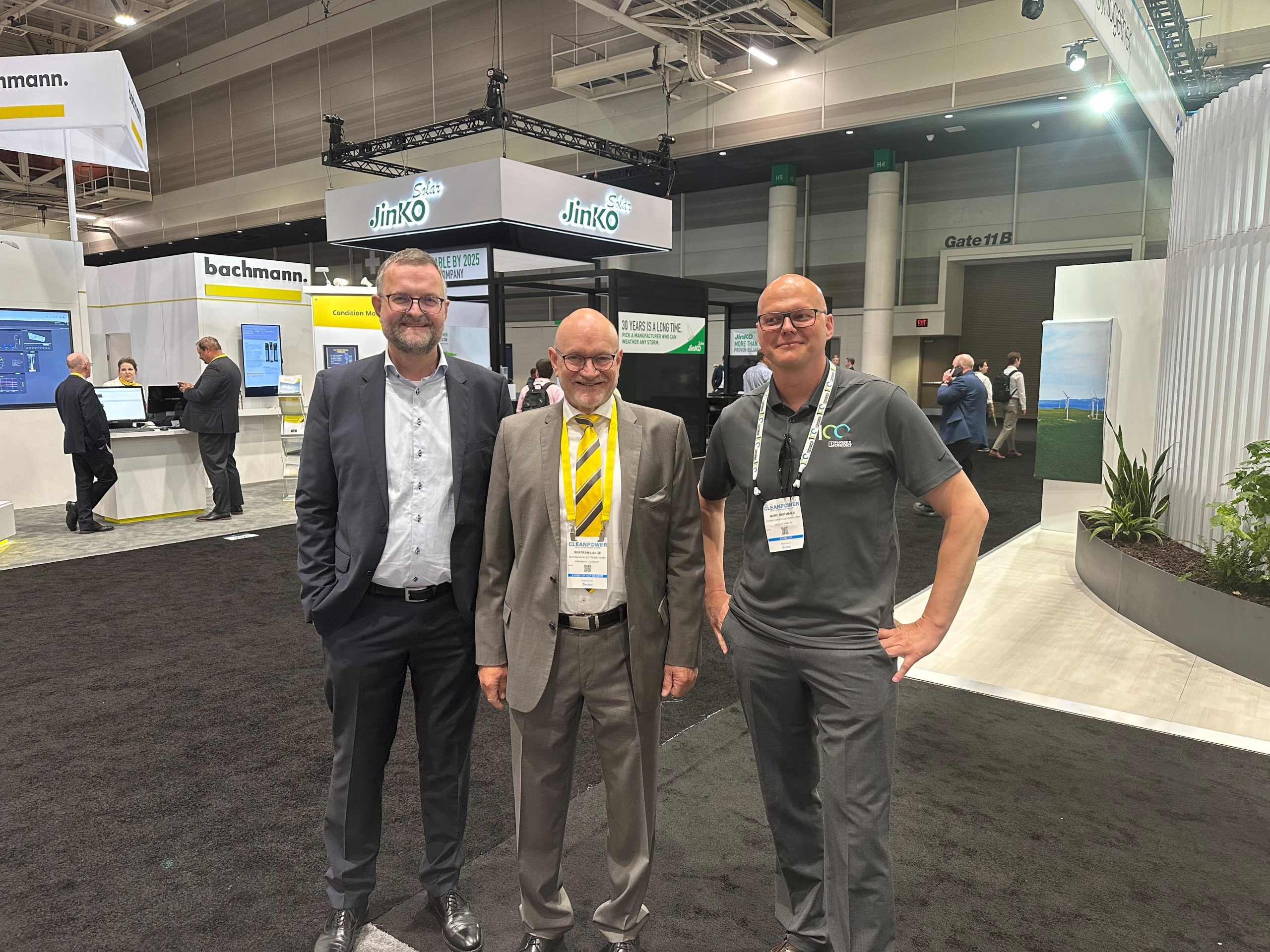 Michael Rueter, Bertram Lange and Marc Reitmaier at CleanPower 2023