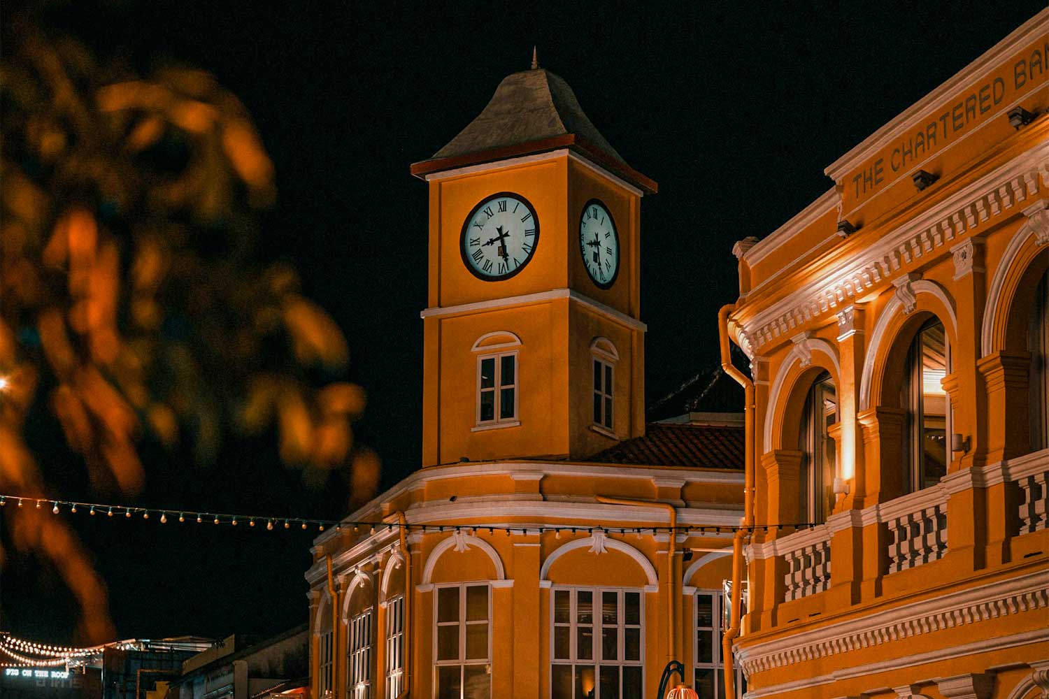 Phuket town orologio