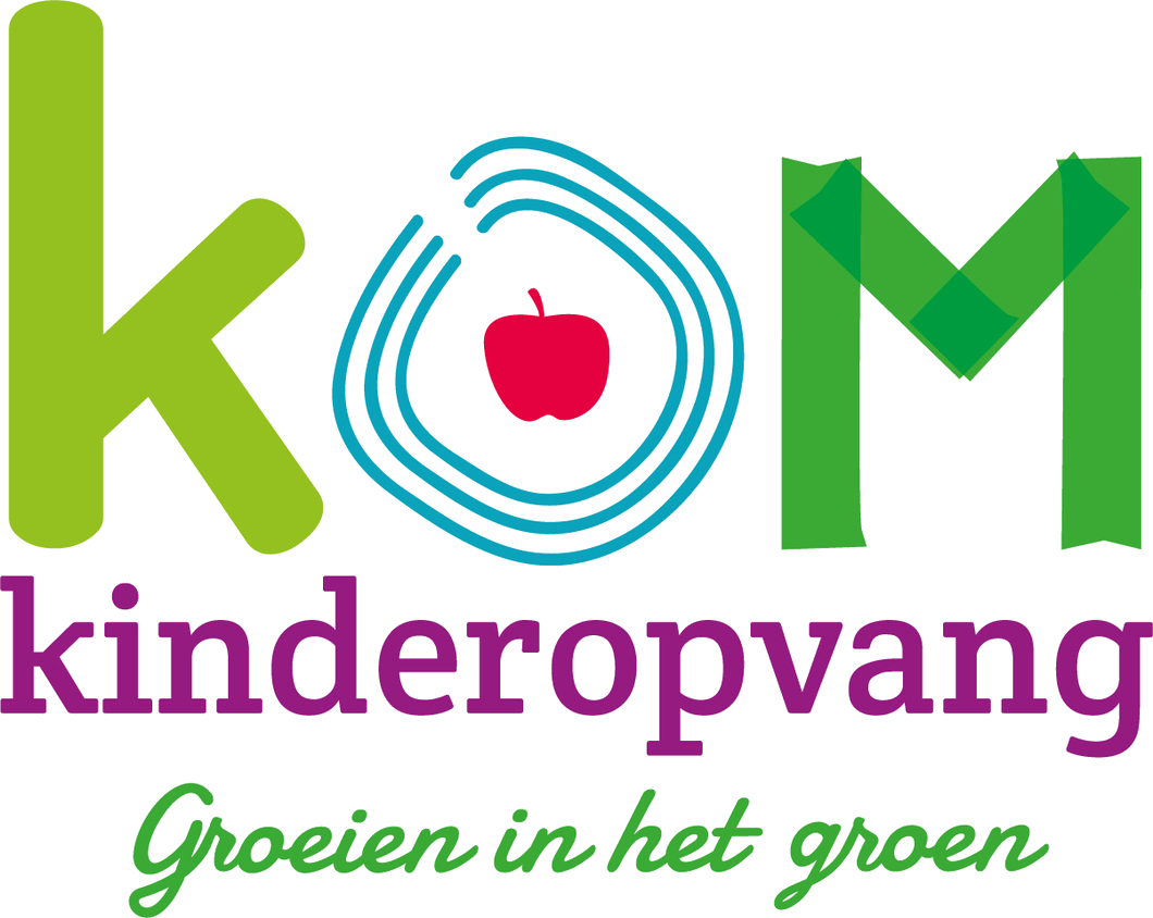 Logo Kom Kinderopvang transparante achtergrond
