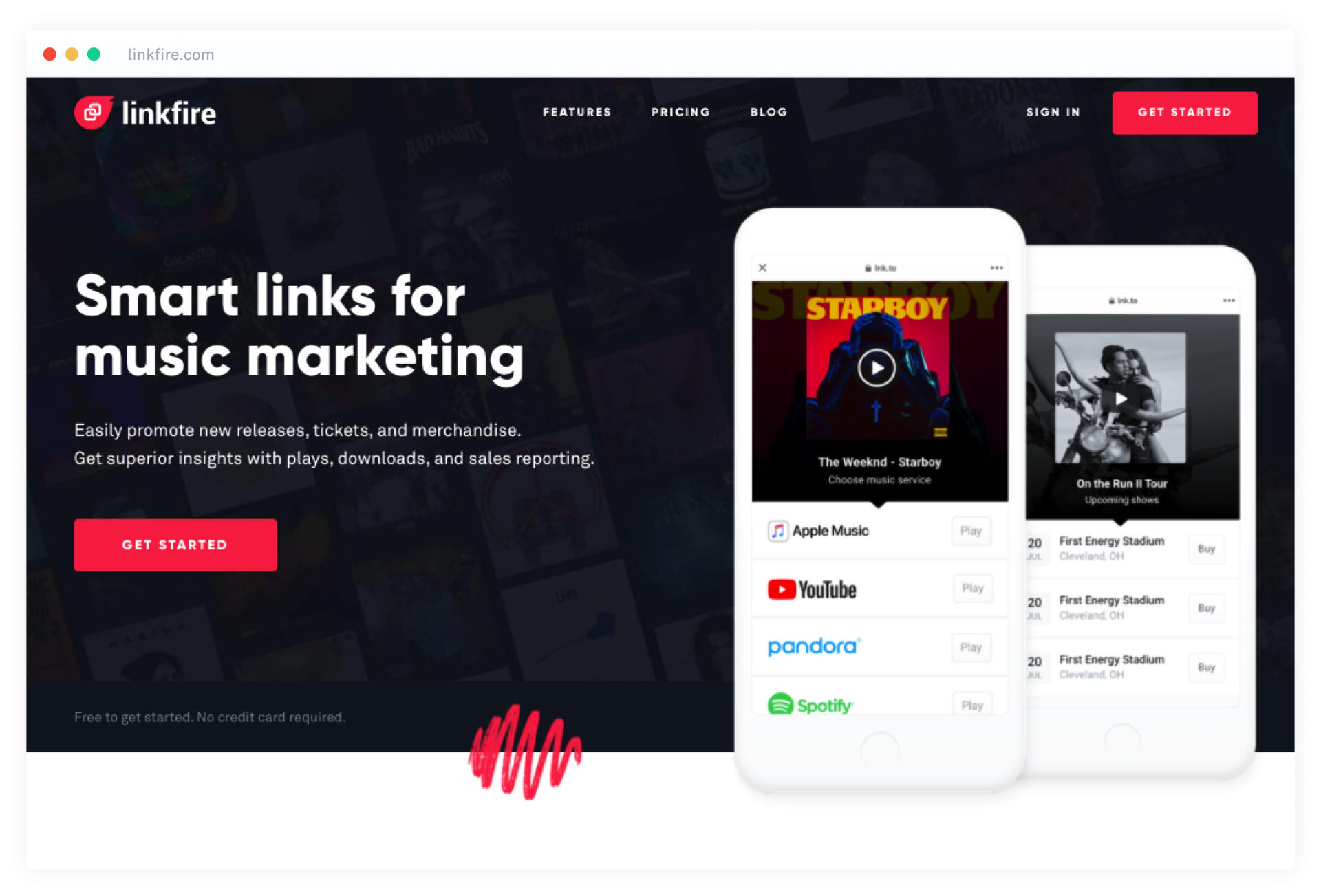 Linkfire Website