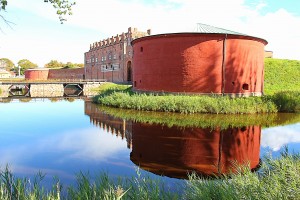 Malmöhus Slott. Sedd från Tekniska Museets håll. 