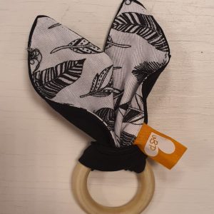 knuffeloortjes zwart-veer