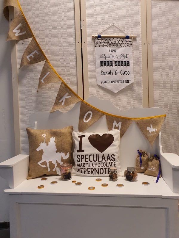 "Welkom Sinterklaas" slinger