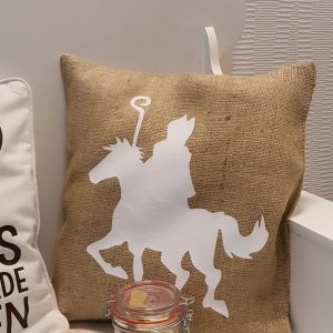 Jute Sinterklaas kussen
