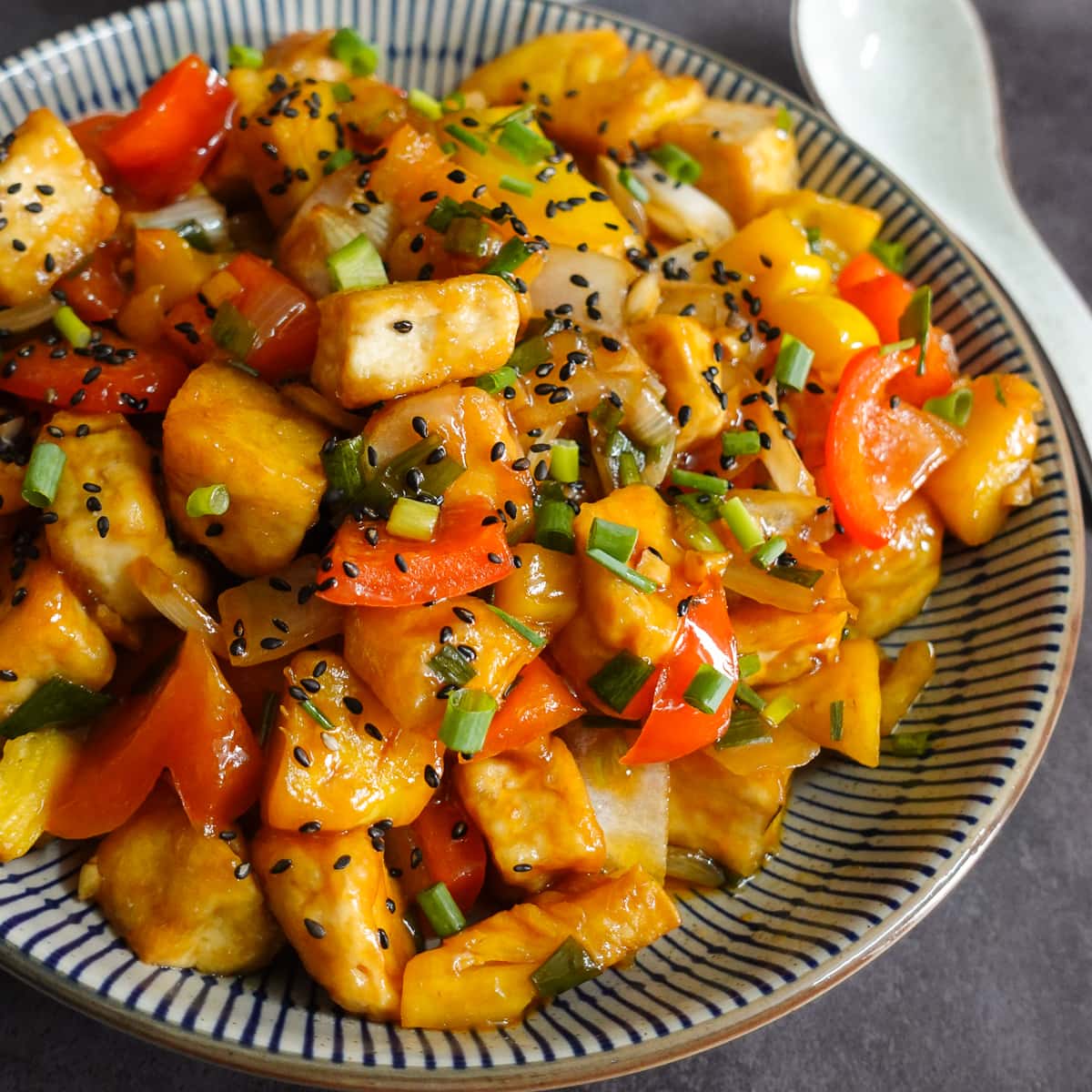 Sweet and Sour Tofu (Vegan) - Veggie Anh