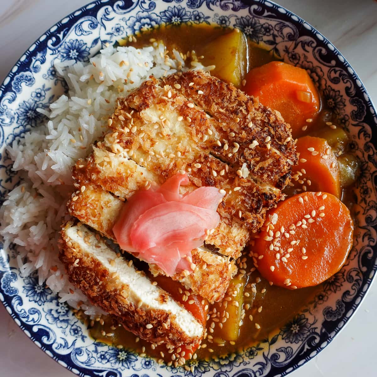 Vegan Tofu Katsu Curry Veggie Anh