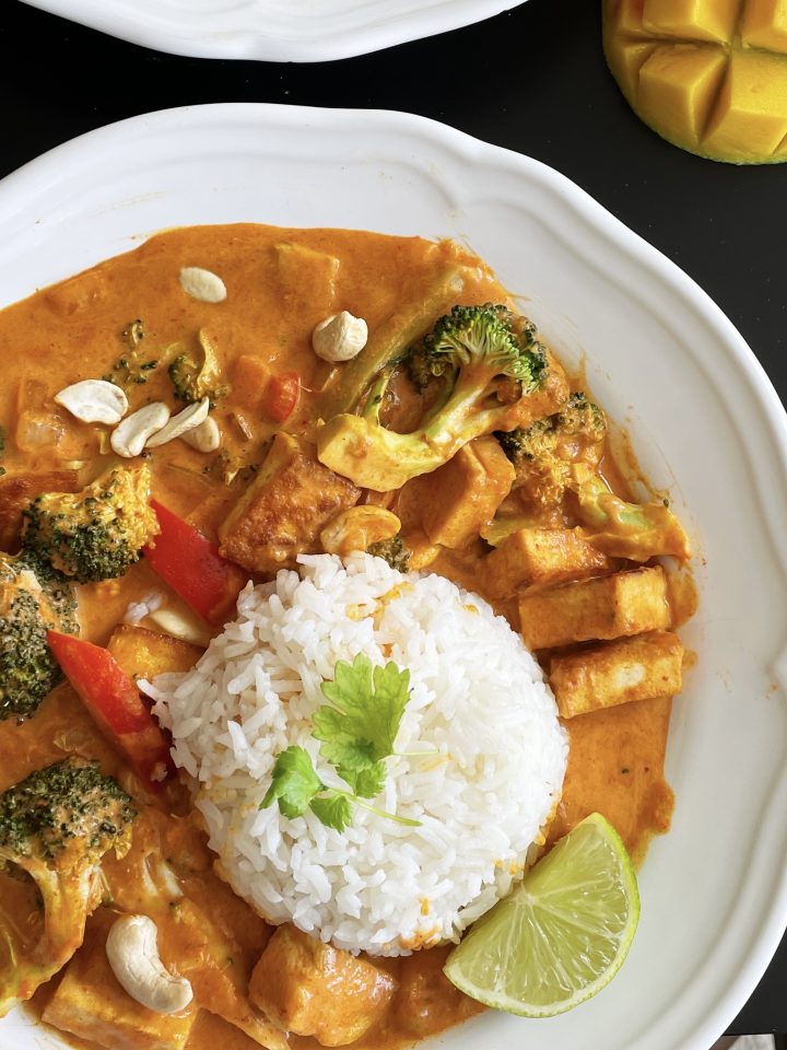 Thai Tofu Satay with Peanut Sauce Veggie Anh