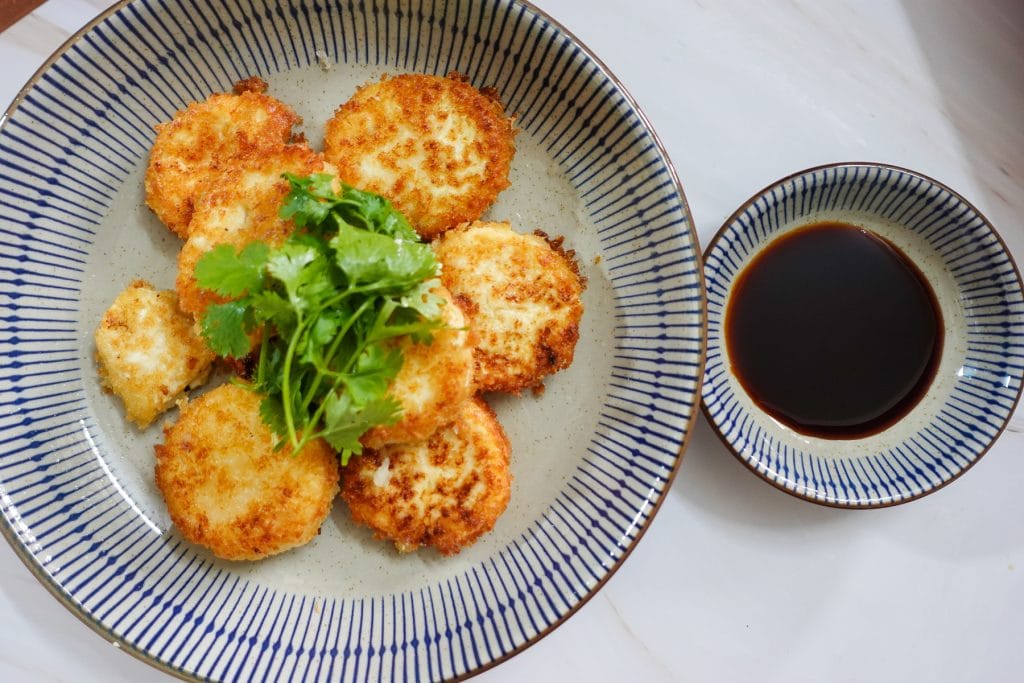 Fried Silken Tofu Veggie Anh