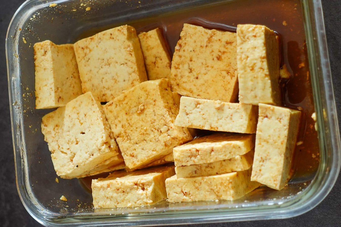 Marinate the tofu