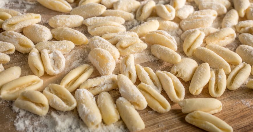 Catelli, typical pasta you can find in restaurants in Matera