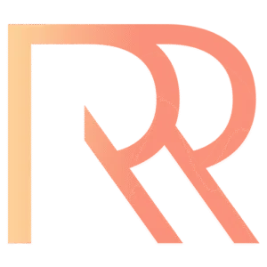 RR – Bewustzijnscoach logo, Amsterdam met mooie tint van geel naar rood.