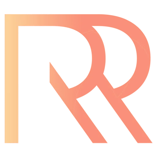 RR – Bewustzijnscoach logo, Amsterdam met mooie tint van geel naar rood.