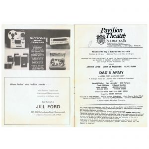 Dad's Army, signed theatre programme