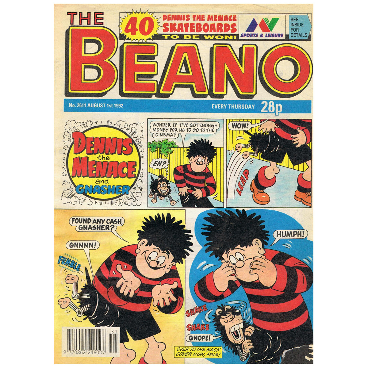 1st August 1992 - BUY NOW - The Beano - issue 2611