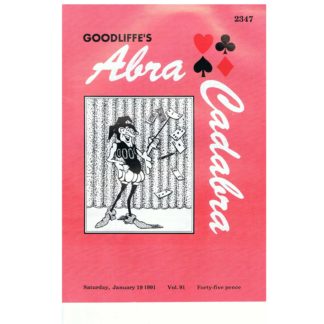19th January 1991 - Goodliffe's Abracadabra