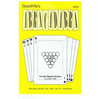 15th January 1994 - Goodliffe's Abracadabra