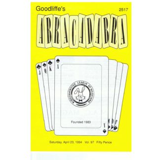 23rd April 1994 - Goodliffe's Abracadabra