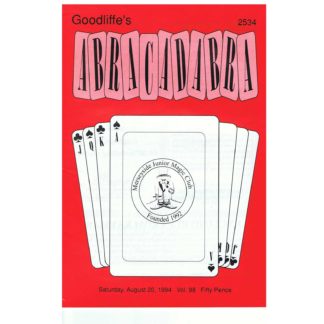20th August 1994 - Goodliffe's Abracadabra