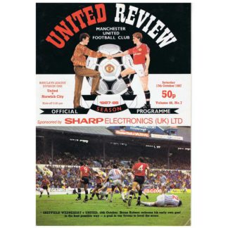 17th October 1987 - Manchester United FC programme