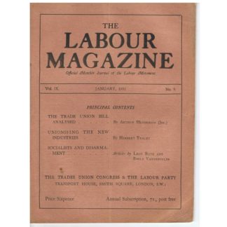 January 1931 – The Labour Magazine