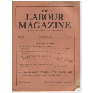 January 1933 – The Labour Magazine