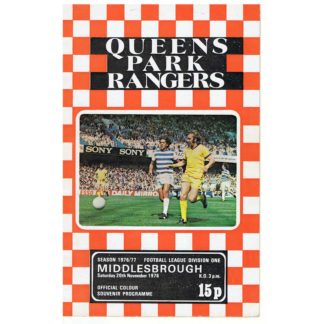 20th November 1976 β Queens Park Rangers FC