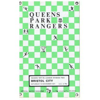 13th November 1971 – Queens Park Rangers FC