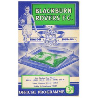 4th January 1964 – Blackburn Rovers FC