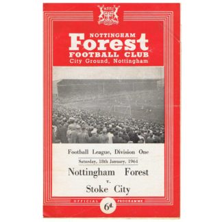 18th January 1964 – Nottingham Forest FC