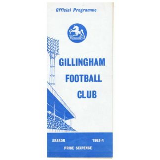 24th January 1964 – Gillingham FC