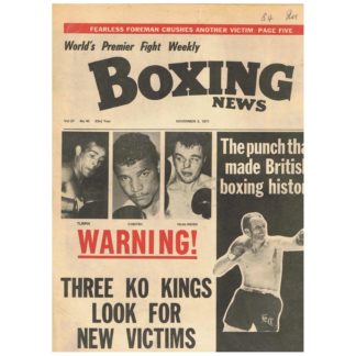 6th November 1971 – Boxing News