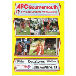 1st November 1989 – AFC Bournemouth