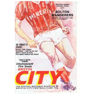 11th November 1989 – Bristol City FC