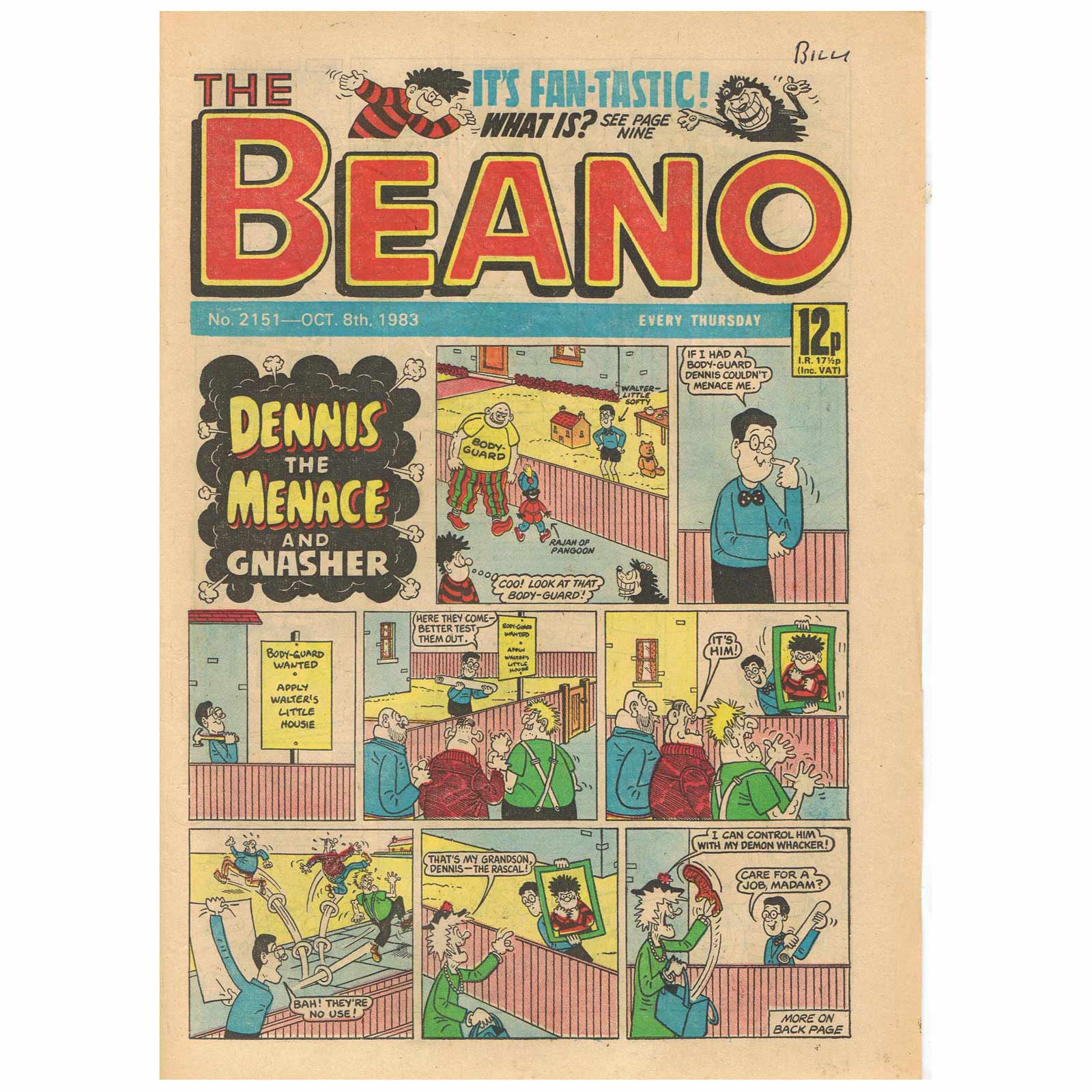 8th to 14th October 1983 β The Beano