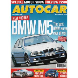 Autocar magazine - 14th October 1998