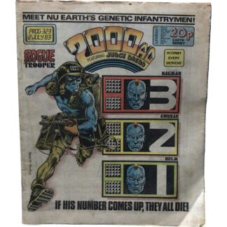 2nd July 1983 - BUY NOW - 2000 AD - issue 323 - an original comic.