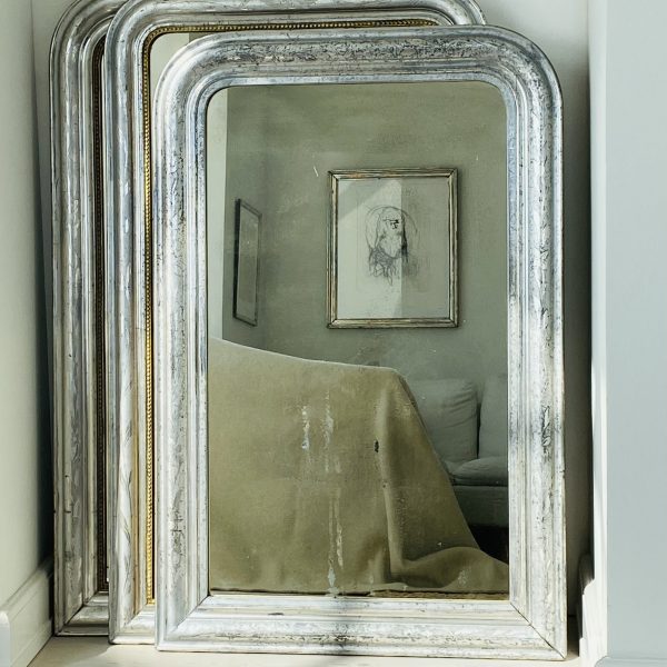 Originale Louis Philippe sølvspejle fra Villaverte