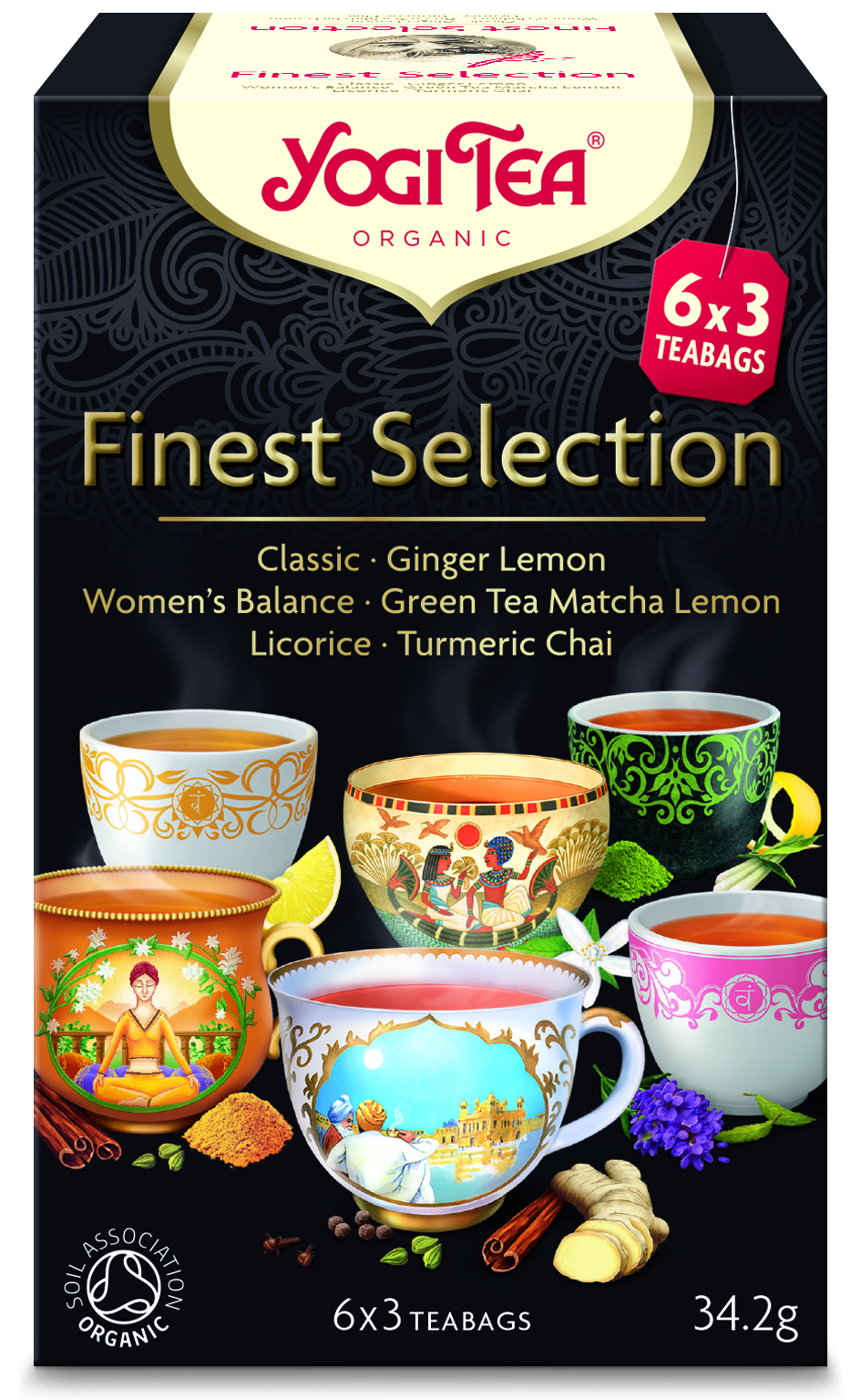 Finest selection te 18 påsar