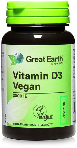 Vitamin D3 vegan 60 kapslar