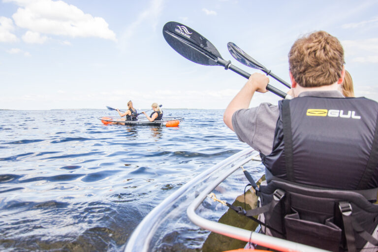 Billede fra formiddagsture i glaskajak med VisionKayak