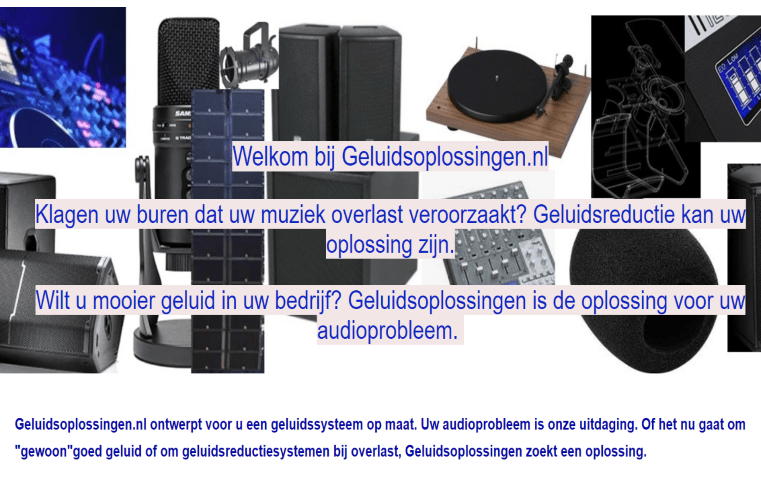 Geluidsoplossingen.nl